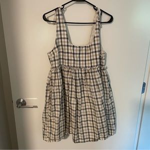 UO Gingham Babydoll Dress